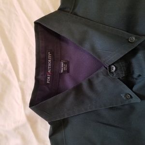 Dark Green Cotton Dress Shirt 2XL Tall